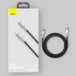 Cable USB-C to USB-C Baseus Cafule, 100W, 1m (black)